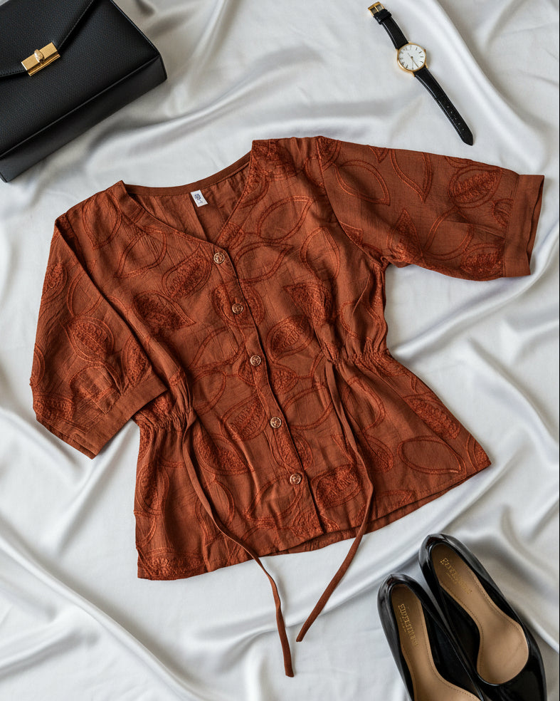 Rust String belt Top (Medium)