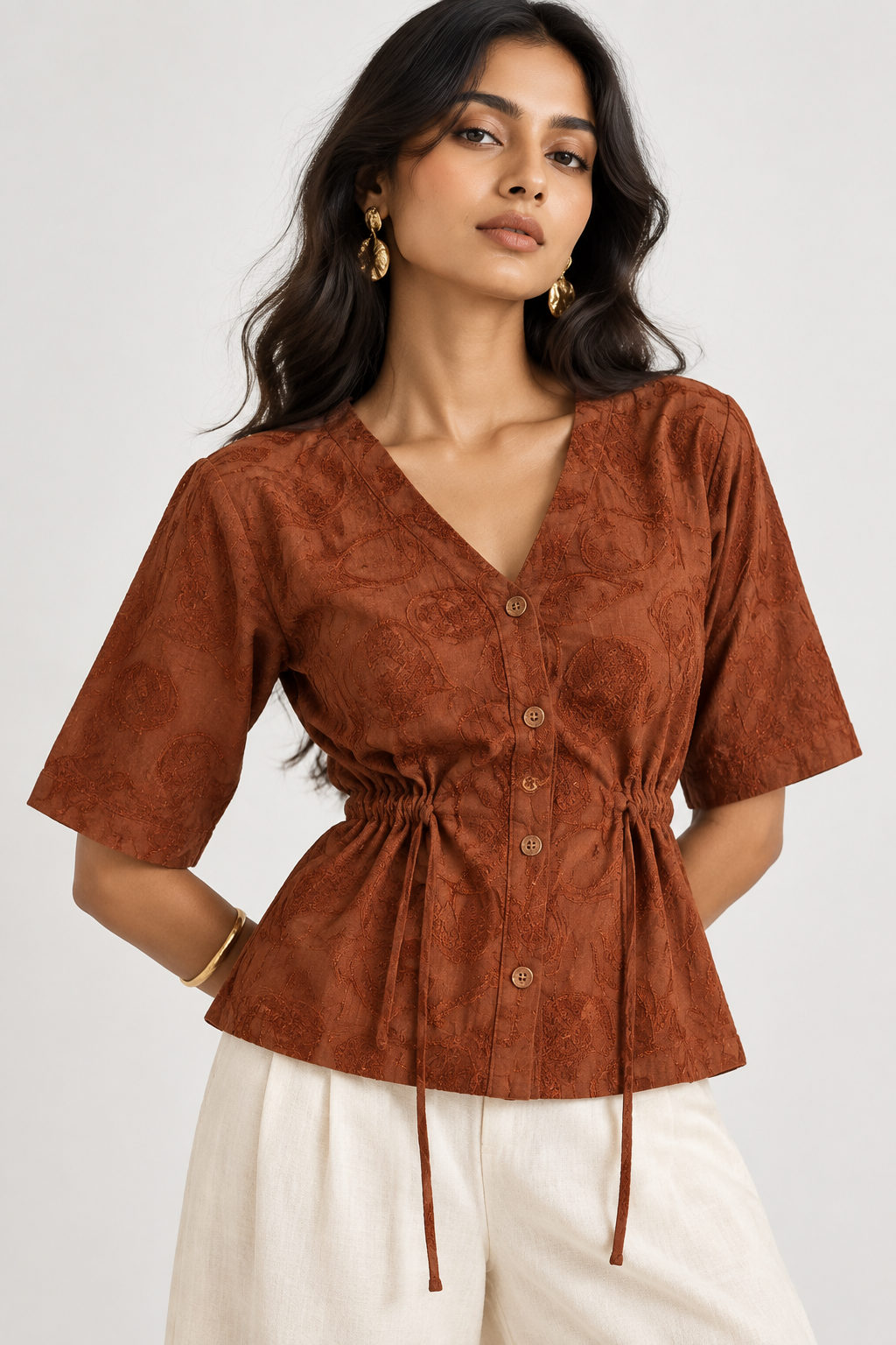 Rust String belt Top (Medium)