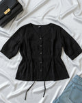 Black String belt Top (Medium)