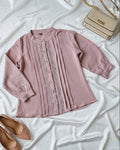 Candy Pink Sequin work Top (Large/XL)