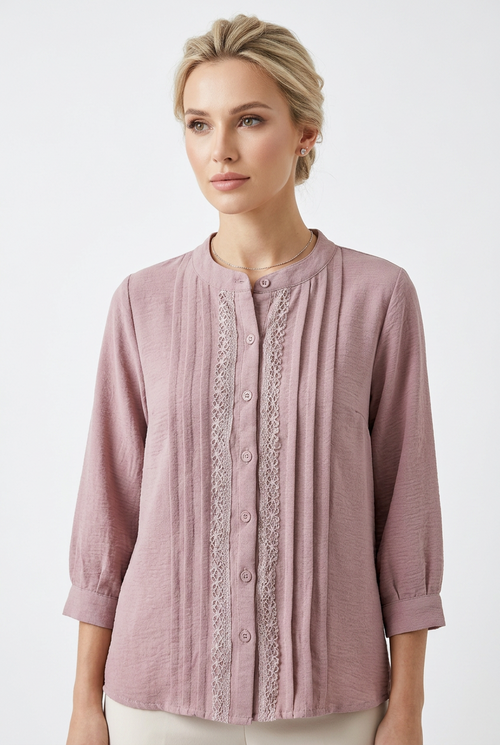 Candy Pink Sequin work Top (Large/XL)
