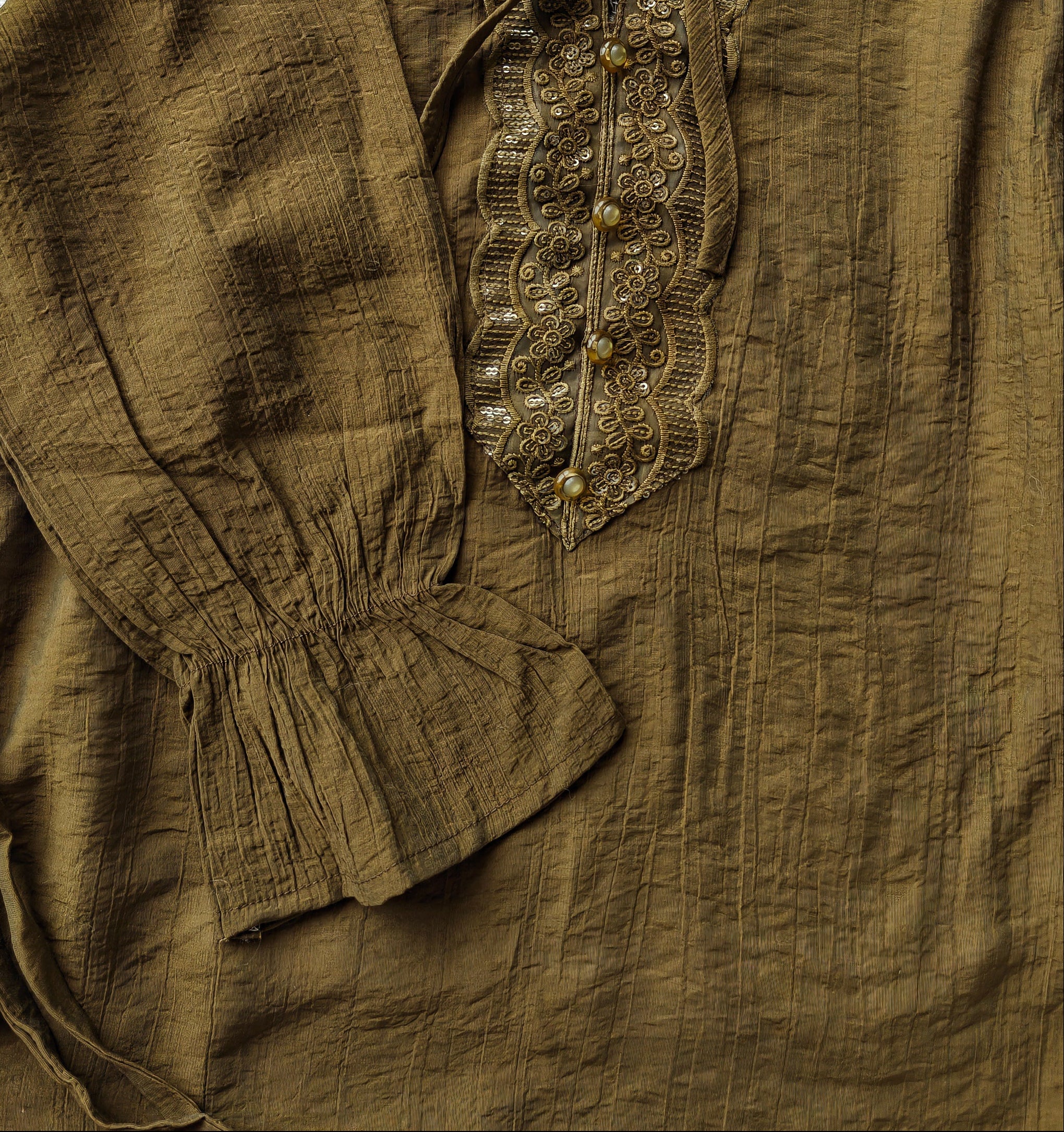 Moss Green Belted Top (Large/XL)