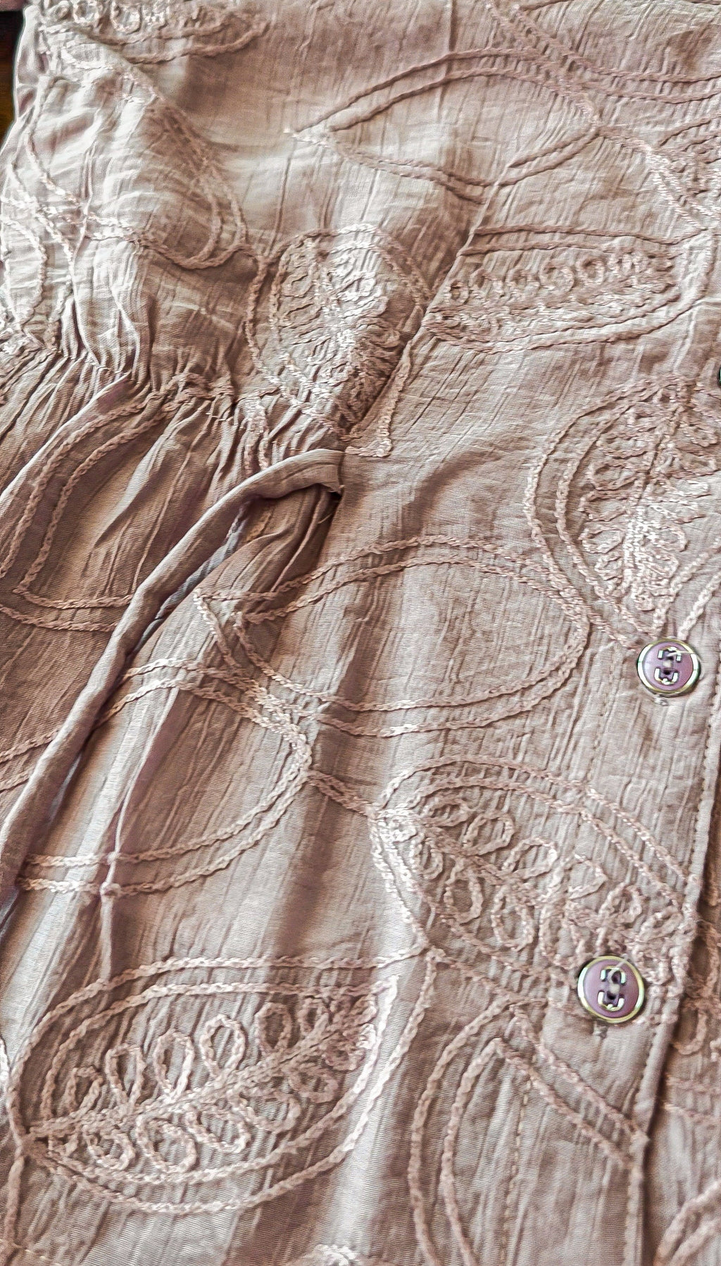 Deep Blush String belt Top (Medium)