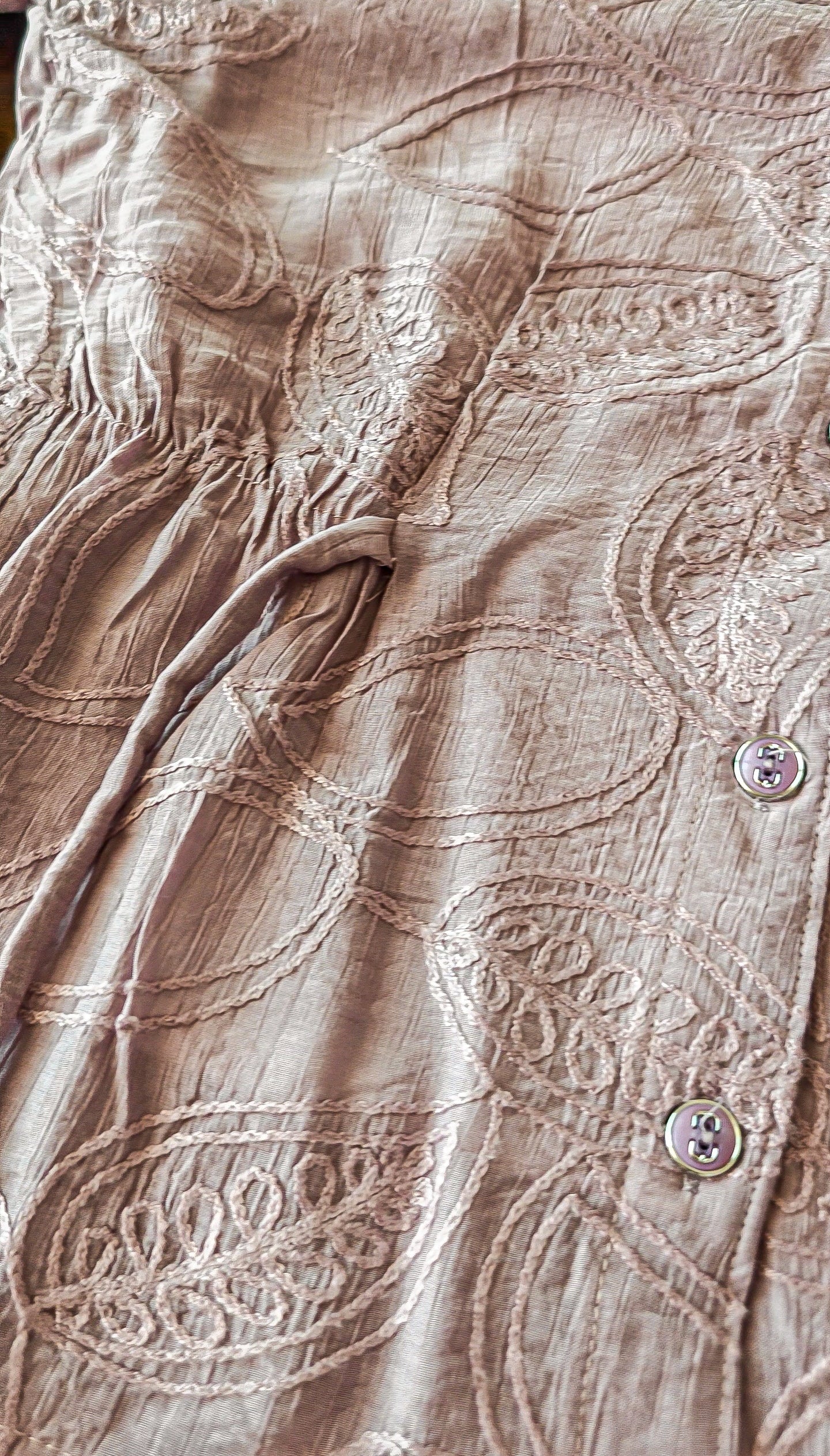 Deep Blush String belt Top (Medium)